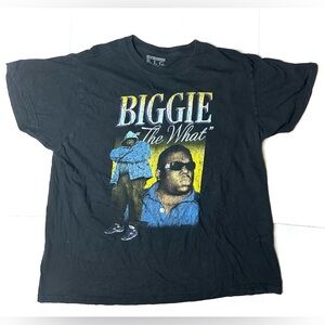 Notorious BIG Biggie Smalls T-Shirt Mens XL Short Sleeve Black‎ Graphic Cotton